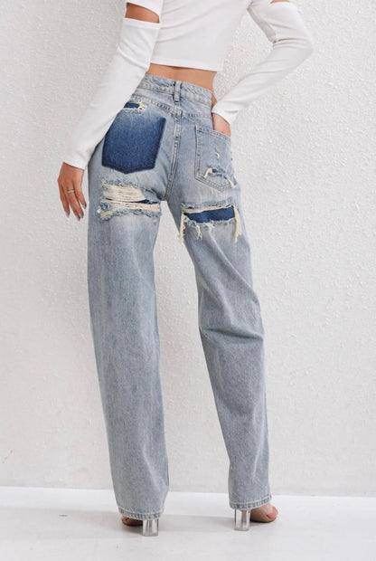 Livia™ | High-Waist Ripped Jeans